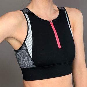 Forever 21 Sports Bra with zip detail